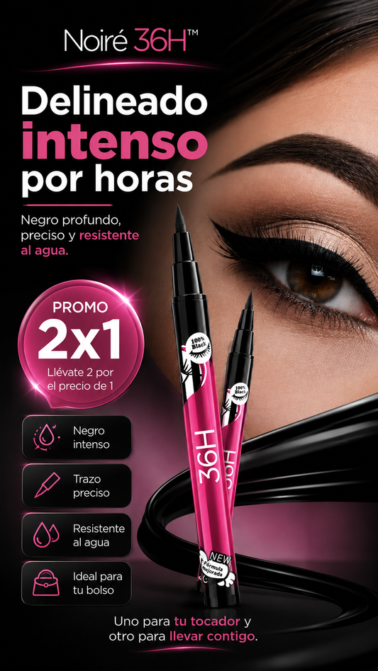 Noiré 36H™: Delineado intenso por horas + Promo 2x1